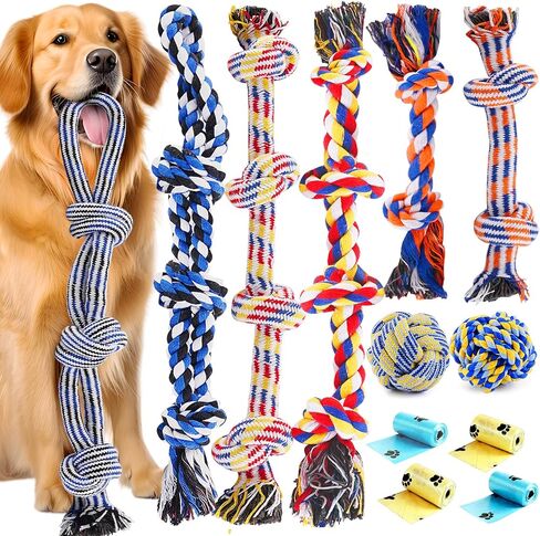 Dog Squeaky Toys Interactive Dog Toys for Aggressive Chewers Tough Rubber Chew Toys for Medium/Large Breed, Indestructible Puppy Chew Toys for Teething (Yellow) in Kuwait