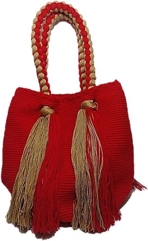 Wayuu Mochila Multicolor Handbag, Ethnic Colombian Handbag, Crochet Bag, Unique Design in Saudi Arabia