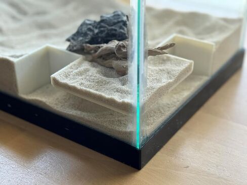 Aquarium Undergravel Fish Tunnel | Fish Hide | Fish Cave | Reptile Hide |Under Gravel Viewing Tunnel | SIZE 8.25"x 8.25" Corner Tunnel | Lifewithpets| Made in The USA in Saudi Arabia