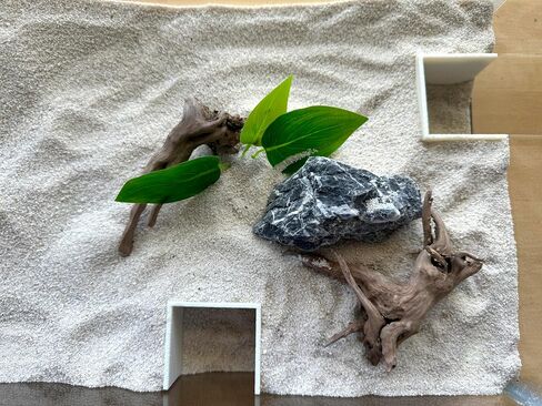 Aquarium Undergravel Fish Tunnel | Fish Hide | Fish Cave | Reptile Hide |Under Gravel Viewing Tunnel | SIZE 8.25"x 8.25" Corner Tunnel | Lifewithpets| Made in The USA in Saudi Arabia