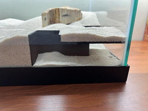 Aquarium Undergravel Fish Tunnel | Fish Hide | Fish Cave | Reptile Hide |Under Gravel Viewing Tunnel | SIZE 8.25"x 8.25" Corner Tunnel | Lifewithpets| Made in The USA in Saudi Arabia