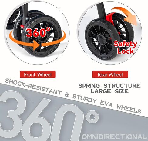 عربة الحيوانات الأليفة، عربة الركض على شكل قفص للكلاب والقطط قابلة للطي، عربة حمل كبيرة للغاية ذات 4 عجلات للسفر وعربة للكلاب، شبكة قابلة للتنفس مع سلة تخزين وحامل أكواب للقطط الصغيرة المتوسطة (أسود) in Kuwait