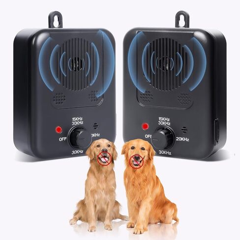 Anti Barking Devices, Dog Barking Stop Devices with 3 Modes, Rechargeable Ultrasonic Dog Barking Deterrent Devices 2 Pack in Kuwait