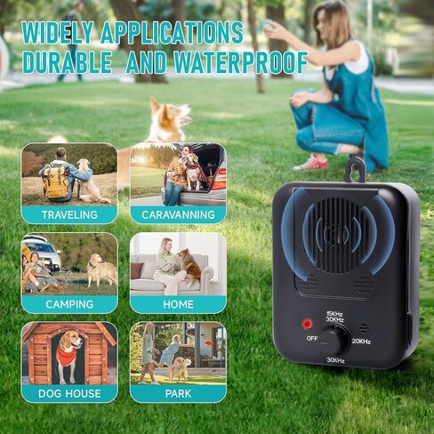 Anti Barking Devices, Dog Barking Stop Devices with 3 Modes, Rechargeable Ultrasonic Dog Barking Deterrent Devices 2 Pack in Kuwait