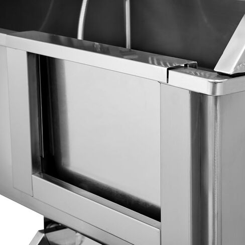 VEVOR 38 "محطة استحمام للكلاب الأليفة مع منحدر، حوض استحمام احترافي للكلاب من الفولاذ المقاوم للصدأ مع درج تخزين، شبكة أرضية، صنبور، حوض استحمام للكلاب للحيوانات الأليفة الكبيرة والمتوسطة والصغيرة، حوض غسيل للمنزل (يسار) in Kuwait