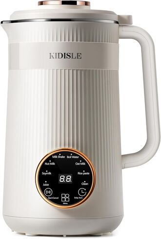 8 in 1 Nut Milk Maker, 32oz Automatic Soybean Milk Machine for Homemade Almond, Oat, Coconut, Soy, Plant Based Milks and Non Dairy Beverages, with Delay Start/Keep Warm/Boil Water, Cream in Saudi Arabia