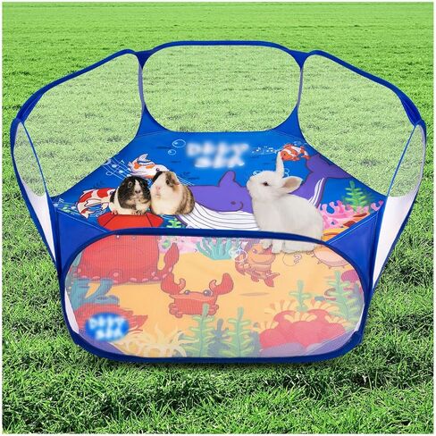 روضة خنزير غينيا للداخل، روضة حيوانات صغيرة محمولة، سياج داخلي وخارجي للأرانب والقطط والهامستر in Kuwait