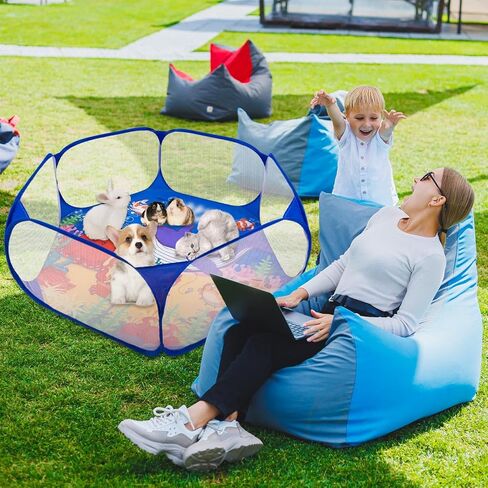 روضة خنزير غينيا للداخل، روضة حيوانات صغيرة محمولة، سياج داخلي وخارجي للأرانب والقطط والهامستر in Kuwait