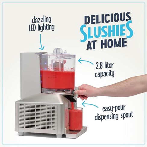 Nostalgia Professional Frozen Slush Machine 2.8 Liter Blender, Premium Quality Smoothies or Slushies for Kitchen Countertops and at-Home Bars, Stainless Steel in Saudi Arabia
