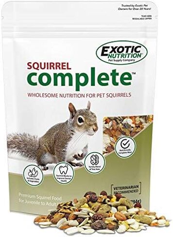 Squirrel Complete (1.75 lb.) - Healthy Natural Food - Nutritionally Complete Diet for Pet & Captive Squirrels - Ground Squirrels, Grey Squirrels, Flying Squirrels, & Chipmunks in Saudi Arabia