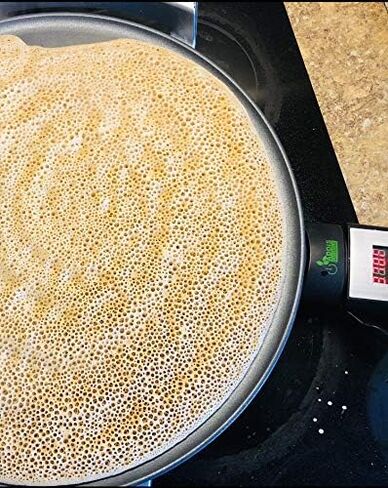Addis Griddle (Mitad/Mogogo) - شواية كهربائية رقمية مقاس 16 بوصة لـ Injera وLefse وPancake - توزيع متساوي للحرارة in Saudi Arabia