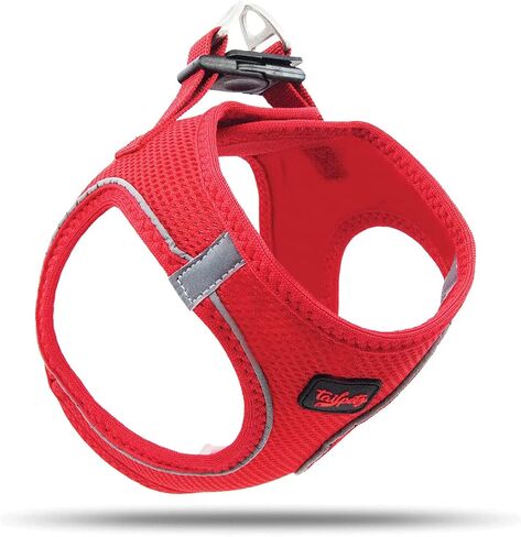Tailpetz Dog Harness with Breathable Mesh, Reflective, Step-in, No Pull Dog Vest Harness for Small and Medium Dogs and Cats, Black, XL in Saudi Arabia