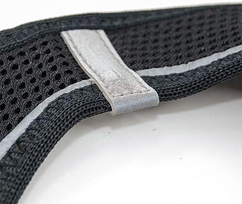 Tailpetz Dog Harness with Breathable Mesh, Reflective, Step-in, No Pull Dog Vest Harness for Small and Medium Dogs and Cats, Black, XL in Saudi Arabia