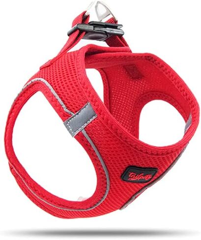 Tailpetz Dog Harness with Breathable Mesh, Reflective, Step-in, No Pull Dog Vest Harness for Small and Medium Dogs and Cats, Black, XL in Saudi Arabia