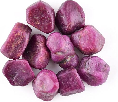 أحجار كريمة ياقوتية خام طبيعية 50 قيراط، خام لصنع المجوهرات، الحرف اليدوية، بلورات شقرا العلاجية، أحجار بالجملة فضفاضة، أحجار كريمة وبلورات، مجموعة كبيرة، حجر بخت شهر يوليو، حجر الحب in Kuwait