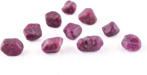 أحجار كريمة ياقوتية خام طبيعية 50 قيراط، خام لصنع المجوهرات، الحرف اليدوية، بلورات شقرا العلاجية، أحجار بالجملة فضفاضة، أحجار كريمة وبلورات، مجموعة كبيرة، حجر بخت شهر يوليو، حجر الحب in Kuwait