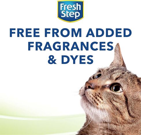 Fresh Step Clumping Cat Litter, Unscented, Long Lasting Odor Control Kitty Litter with Activated Charcoal, 14 lb in Saudi Arabia