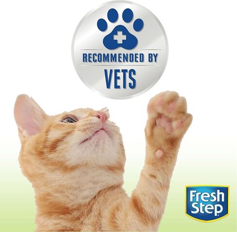 Fresh Step Clumping Cat Litter, Unscented, Long Lasting Odor Control Kitty Litter with Activated Charcoal, 14 lb in Saudi Arabia