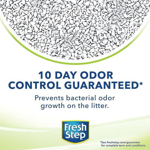 Fresh Step Clumping Cat Litter, Unscented, Long Lasting Odor Control Kitty Litter with Activated Charcoal, 14 lb in Saudi Arabia