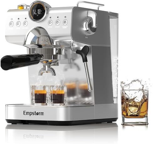 Espresso Machine With Cold Brew, 20 Bar Hot and Cold Espresso Maker with Milk Frother Steam Wand, Easy to Use & Clean, Hot and Cold Coffee Machine for Home, Office and RV in Saudi Arabia