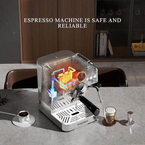 Espresso Machine With Cold Brew, 20 Bar Hot and Cold Espresso Maker with Milk Frother Steam Wand, Easy to Use & Clean, Hot and Cold Coffee Machine for Home, Office and RV in Saudi Arabia