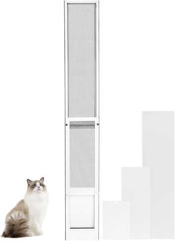 Dog Door for Sliding Door - Large Dog Door for Sliding Glass Door - Patio Sliding Door Dog Door Insert - Easy Installation, Security Lock, Weather Proof Panel in Saudi Arabia