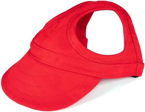 Dog Baseball Cap Pet Hats with Big Ear Holes, Adjustable Baseball Caps for Small Medium and Large Dogs, Comfortable Pet Sun Hat with Adjustable Strap for Dogs and Cats (Red, X-Large) in Saudi Arabia
