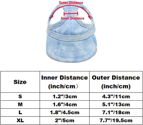 Dog Baseball Cap Pet Hats with Big Ear Holes, Adjustable Baseball Caps for Small Medium and Large Dogs, Comfortable Pet Sun Hat with Adjustable Strap for Dogs and Cats (Red, X-Large) in Saudi Arabia