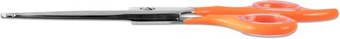 Rounded dog grooming scissors Professional - Sharp Stainless Steel Blades with Colorful Handles, Safe - Easy, Long Lasting grooming scissors for dogs at home (Curved Scissors) in Saudi Arabia