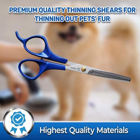 Pet Magasin Pet Thinning Shears - Professional Thinning Scissors with Toothed Blade in Saudi Arabia