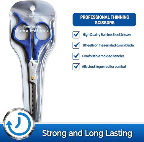 Pet Magasin Pet Thinning Shears - Professional Thinning Scissors with Toothed Blade in Saudi Arabia