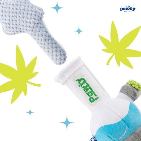 لعبة الكلب القطيفة التفاعلية من Weed - لعبة Doobie المشتركة المضحكة - هدية عيد ميلاد لطيفة وفريدة من نوعها للأطفال الصغار إلى المتوسطين - إخفاء الحلوى حتى الشم in Kuwait