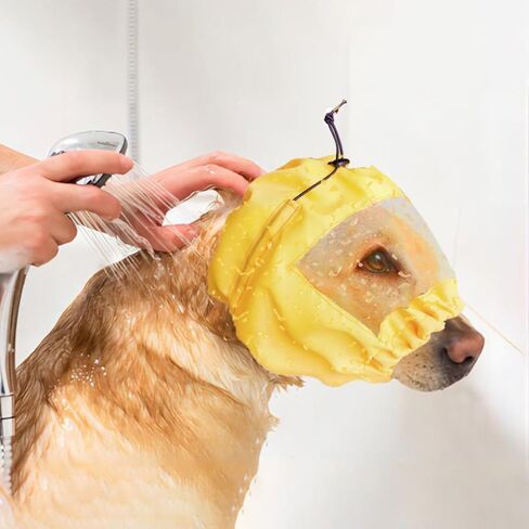 Adjustable Waterproof Dog Ear Protection Cap - Bath & Rain Hat with Headband - Fits Small Pets & Kittens in Saudi Arabia
