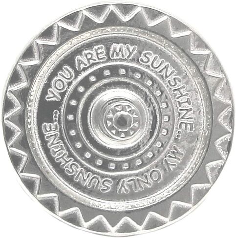 You Are My Sunshine Ring Holder - Tiny Ring Stand Gift Boxed with You Make Me Happy Story Card - Handcrafted Pewter Made in USA (Shipped Prime) in Saudi Arabia