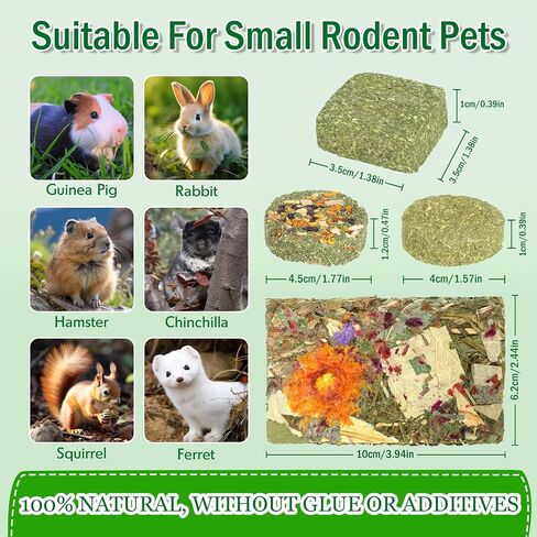 Rabbit Toys Guinea Pig Toys Chinchilla Toys Bunny Toys for Rabbit，Rabbit Chew Toys Bunny Chew Toys for Teeth,Natural Timothy Hay Chew and Treats Toys for Small Animals Teeth Care (Styles-1) in Saudi Arabia