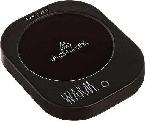 جهاز تسخين الأكواب الكهربائي من Rae Dunn مع مستشعر الوزن، تسخين عالي/منخفض، ومنطقة تسخين من الزجاج المقسى - أسود in Kuwait