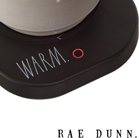 جهاز تسخين الأكواب الكهربائي من Rae Dunn مع مستشعر الوزن، تسخين عالي/منخفض، ومنطقة تسخين من الزجاج المقسى - أسود in Kuwait