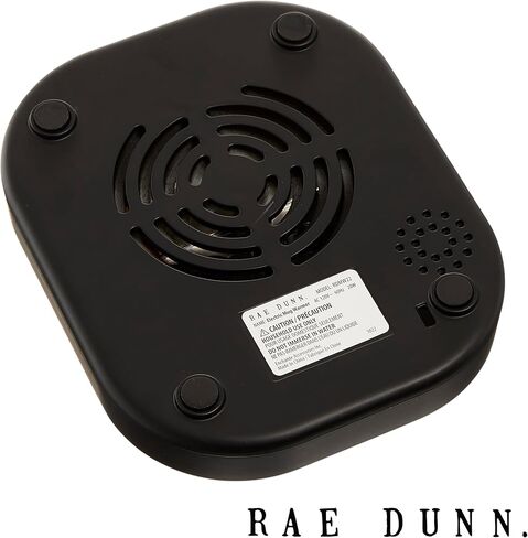 جهاز تسخين الأكواب الكهربائي من Rae Dunn مع مستشعر الوزن، تسخين عالي/منخفض، ومنطقة تسخين من الزجاج المقسى - أسود in Kuwait