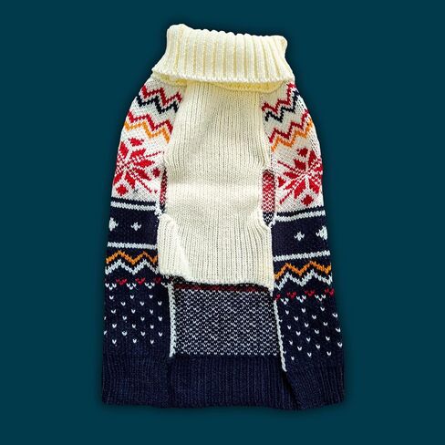 Cozy Dog Sweater for Outdoor Adventures—Breathable & Insulating Knit—Classic Fit—Backpacking Gear for Dogs—Dog Hiking Gear—Dog Camping Gear (Small, Nordic) in Saudi Arabia