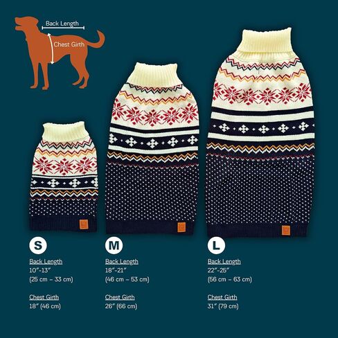 Cozy Dog Sweater for Outdoor Adventures—Breathable & Insulating Knit—Classic Fit—Backpacking Gear for Dogs—Dog Hiking Gear—Dog Camping Gear (Small, Nordic) in Saudi Arabia