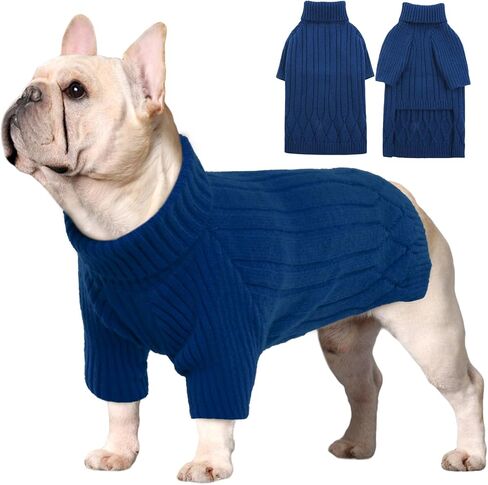 Large Breed Dog Sweaters, Warm Winter Fall Dog Sweaters for Dog Girls Boys, Turtleneck Dog Knitwear, Doggie Christmas Sweater, Pet Sweatshirt Clothes Outfit Knit St. Bernard (Purple XXXXXL) in Saudi Arabia