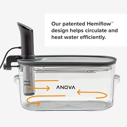 Anova Culinary ANTC01 Sous Vide Cooker Cooking container, Holds Up to 16L of Water, With Removable Lid and Rack in Saudi Arabia