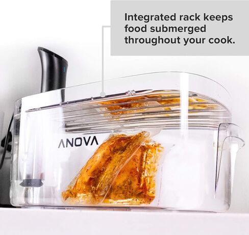 Anova Culinary ANTC01 Sous Vide Cooker Cooking container, Holds Up to 16L of Water, With Removable Lid and Rack in Saudi Arabia