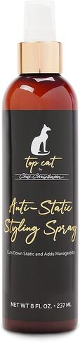 كريس كريستنسن توب كات بخاخ تصفيف مضاد للكهرباء الساكنة للقطط، العريس مثل المحترفين، يقلل من الكهرباء الساكنة، ويضيف سهولة الإدارة، صنع في الولايات المتحدة الأمريكية، 8 أونصة in Kuwait