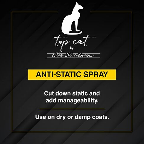 كريس كريستنسن توب كات بخاخ تصفيف مضاد للكهرباء الساكنة للقطط، العريس مثل المحترفين، يقلل من الكهرباء الساكنة، ويضيف سهولة الإدارة، صنع في الولايات المتحدة الأمريكية، 8 أونصة in Kuwait