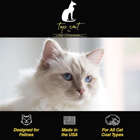 كريس كريستنسن توب كات بخاخ تصفيف مضاد للكهرباء الساكنة للقطط، العريس مثل المحترفين، يقلل من الكهرباء الساكنة، ويضيف سهولة الإدارة، صنع في الولايات المتحدة الأمريكية، 8 أونصة in Kuwait