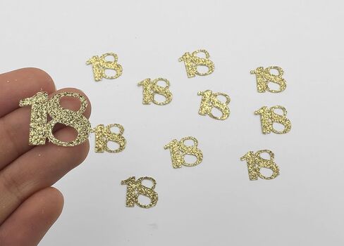 50th Birthday Confetti | 50 Age Confetti | Personalized Year Number Party Decorations, Party Favors, Glitter Gold 50 Years, Birthday Decor (50) in Saudi Arabia