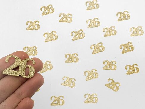 50th Birthday Confetti | 50 Age Confetti | Personalized Year Number Party Decorations, Party Favors, Glitter Gold 50 Years, Birthday Decor (50) in Saudi Arabia