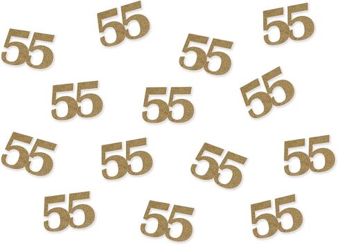 50th Birthday Confetti | 50 Age Confetti | Personalized Year Number Party Decorations, Party Favors, Glitter Gold 50 Years, Birthday Decor (50) in Saudi Arabia