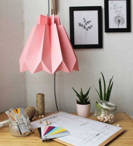 Origami Pendant light in Paper - DIY in Saudi Arabia